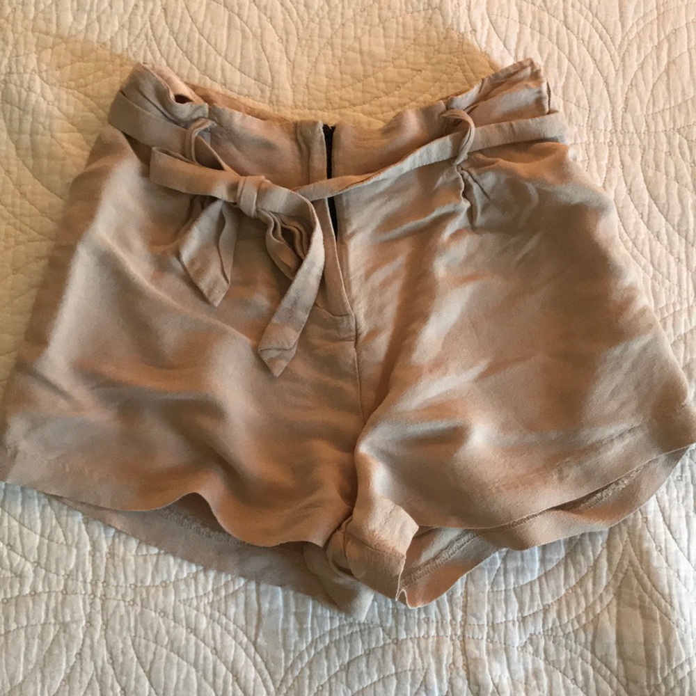 tan shorts